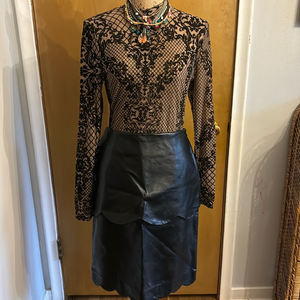 Velvet design bodysuit